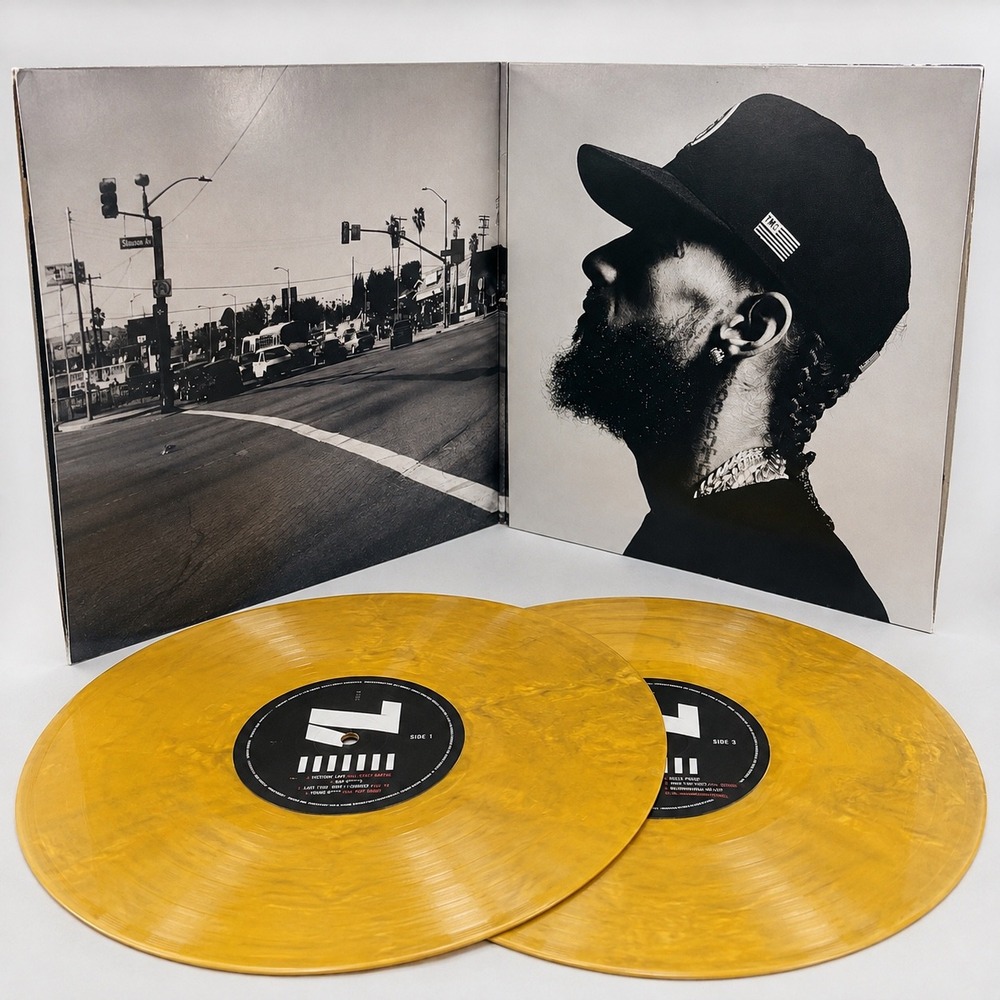 Nipsey Hussle Victory Lap Gold Vinyl 2LP Limited Edition 2021 Gatefold